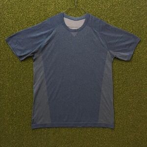 Lululemon Metal Vent Tech Light Blue Yoga‎ Workout Shirt